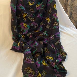 Mardi Gras large scarf or wrap